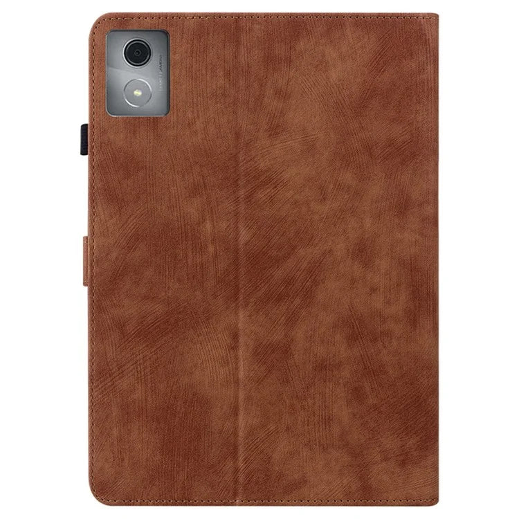 For Lenovo Tab K11 Plus Cases Anti-Slip Tiger Imprint PU Leather Tablet Cover