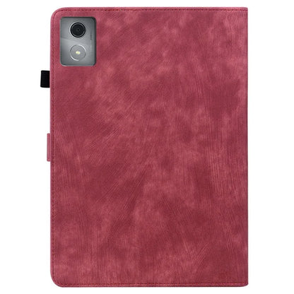 For Lenovo Tab K11 Plus Cases Anti-Slip Tiger Imprint PU Leather Tablet Cover