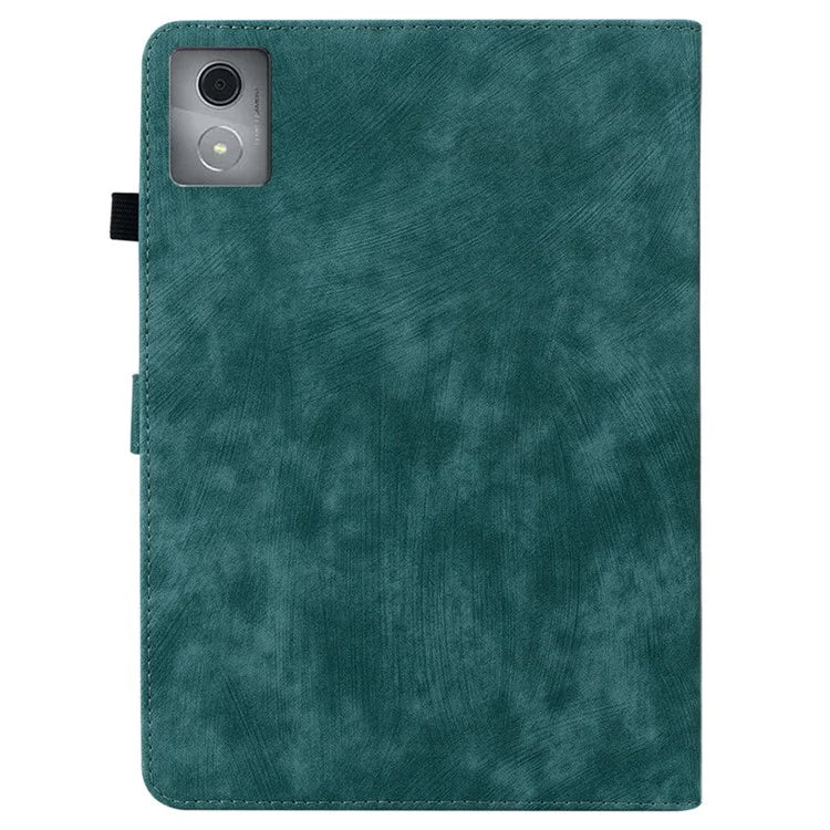 For Lenovo Tab K11 Plus Cases Anti-Slip Tiger Imprint PU Leather Tablet Cover