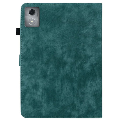For Lenovo Tab K11 Plus Cases Anti-Slip Tiger Imprint PU Leather Tablet Cover