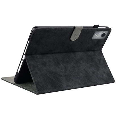 For Lenovo Tab K11 Plus Cases Anti-Slip Tiger Imprint PU Leather Tablet Cover