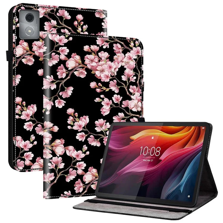 For Lenovo Tab K11 Plus Stand Case Pattern Print Card Slots PU Leather Tablet Cover