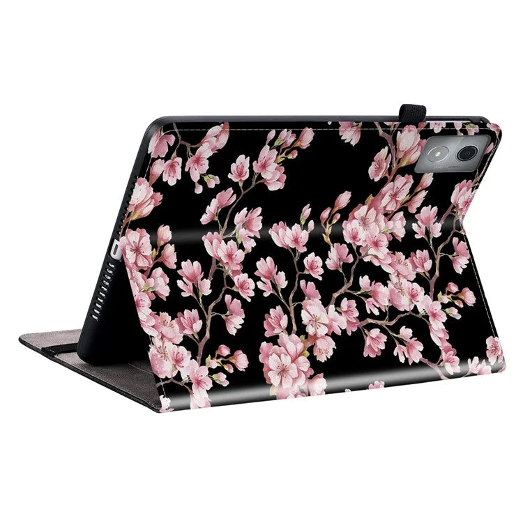 For Lenovo Tab K11 Plus Stand Case Pattern Print Card Slots PU Leather Tablet Cover