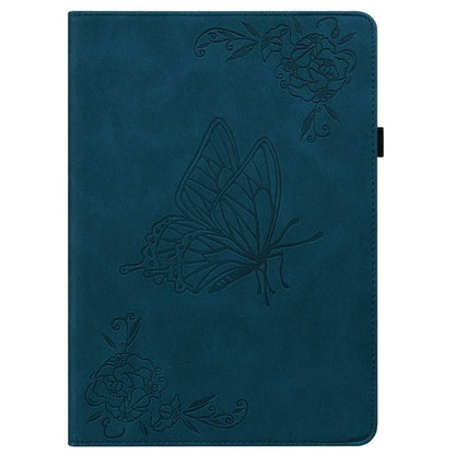 For Lenovo Tab K11 Plus Case Butterfly Flower Imprint PU Leather Tablet Cover with Card Slots