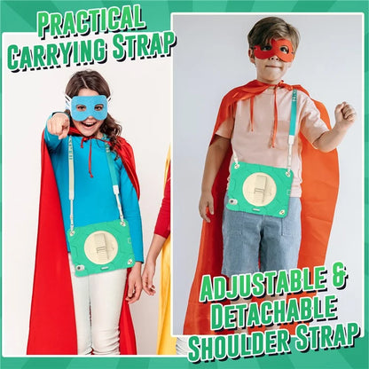 For iPad Air 11 (2024) Case Kickstand Hand Strap PC+Silicone Tablet Cover with Shoulder Strap