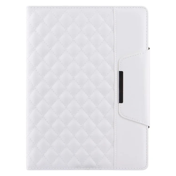 For iPad Pro 11 (2024) Case Grids Leather Tablet Cover Auto Wake / Sleep Card Holder