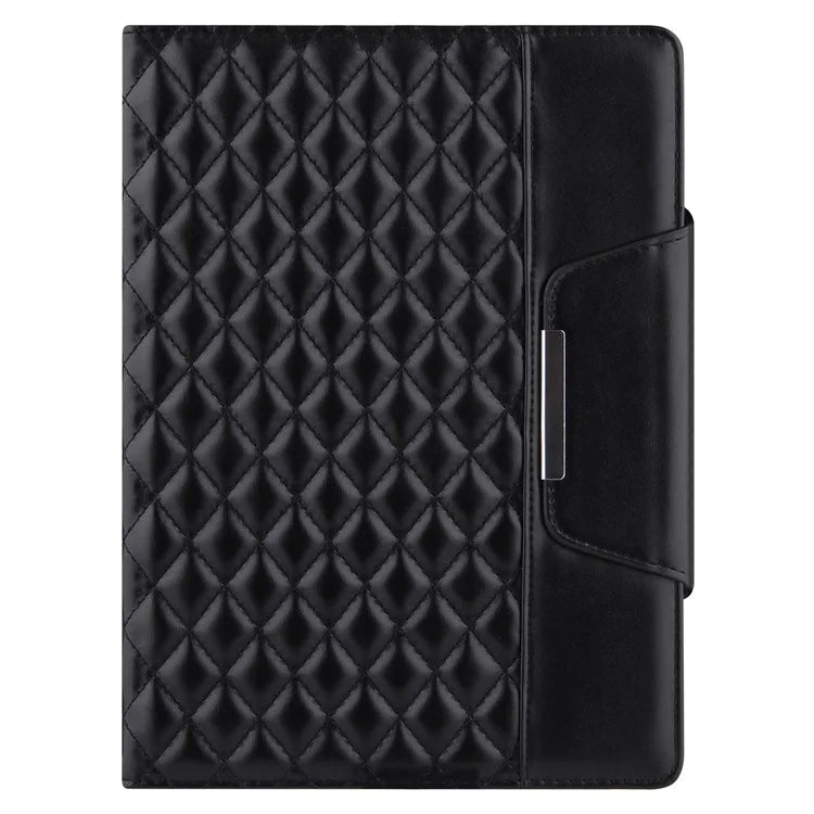 For iPad Pro 11 (2024) Case Grids Leather Tablet Cover Auto Wake / Sleep Card Holder