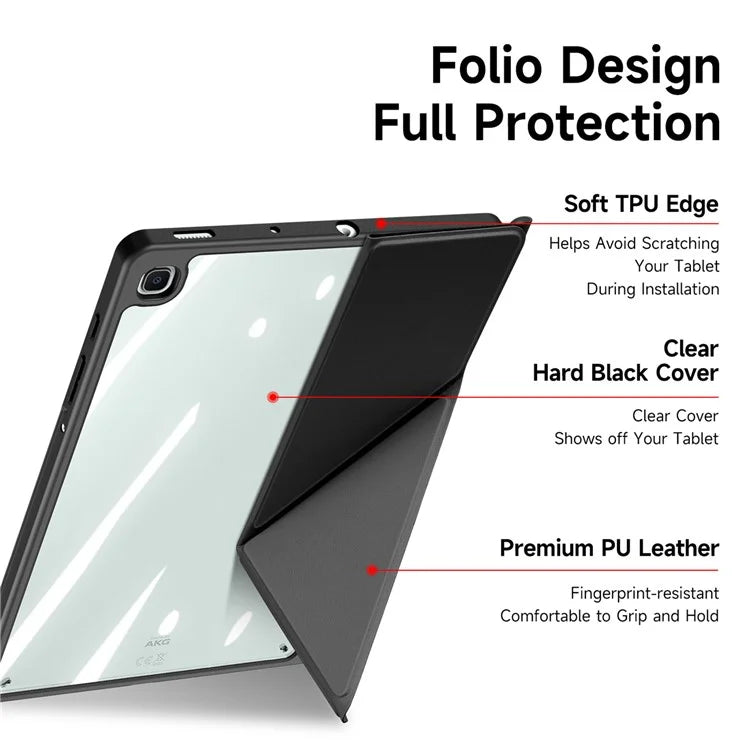 DUX DUCIS Magi Series for Samsung Galaxy Tab S6 Lite (2024) / (2022) / (2020) Case Origami Stand Leather Tablet Cover