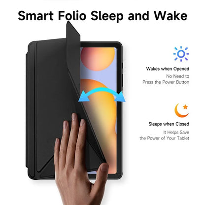 DUX DUCIS Magi Series for Samsung Galaxy Tab S6 Lite (2024) / (2022) / (2020) Case Origami Stand Leather Tablet Cover