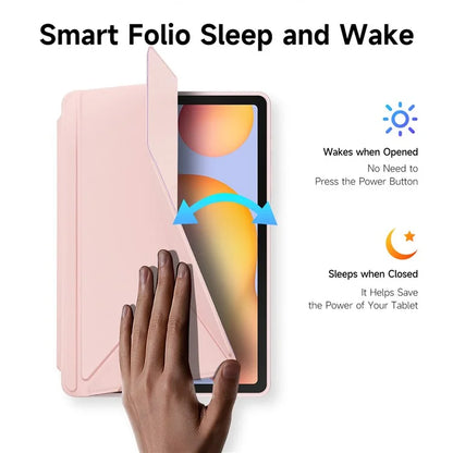 DUX DUCIS Magi Series for Samsung Galaxy Tab S6 Lite (2024) / (2022) / (2020) Case Origami Stand Leather Tablet Cover