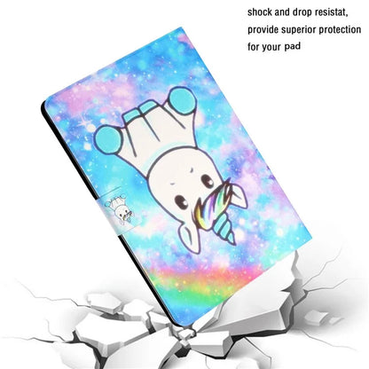For iPad Pro 11 (2024) Leather Case Card Holder Pattern Printing Anti-Drop Tablet Cover