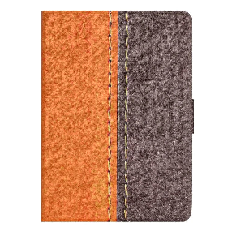 For iPad Pro 11 (2024) Cover Contrast Color PU Leather Tablet Stand Case with Card Slots