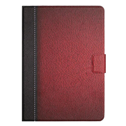 For iPad Pro 11 (2024) Cover Contrast Color PU Leather Tablet Stand Case with Card Slots