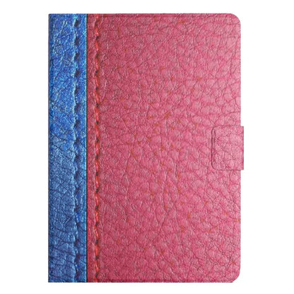 For iPad Pro 11 (2024) Cover Contrast Color PU Leather Tablet Stand Case with Card Slots