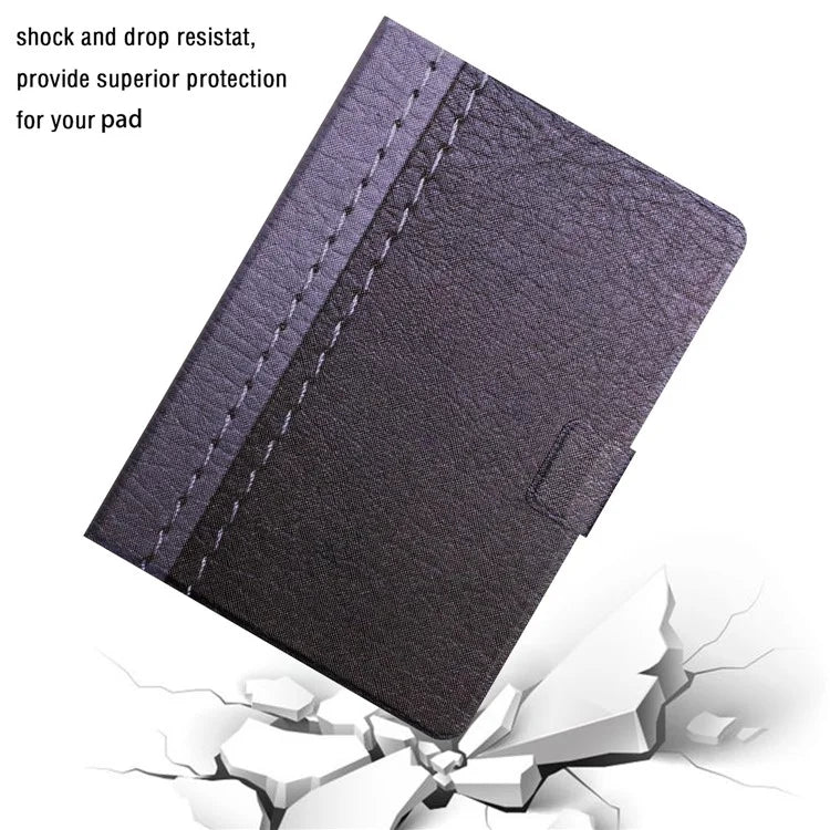 For iPad Pro 11 (2024) Cover Contrast Color PU Leather Tablet Stand Case with Card Slots