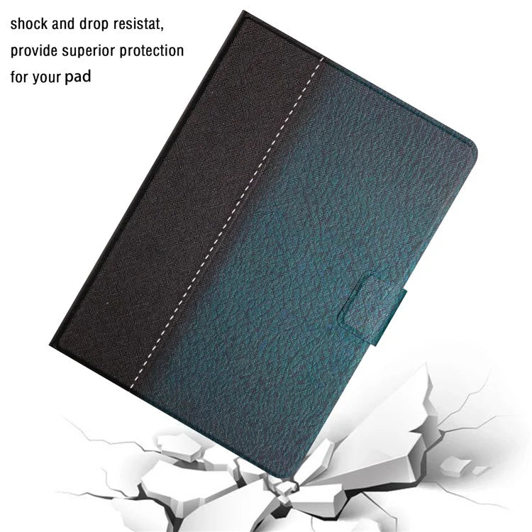 For iPad Pro 11 (2024) Cover Contrast Color PU Leather Tablet Stand Case with Card Slots
