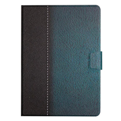 For iPad Pro 11 (2024) Cover Contrast Color PU Leather Tablet Stand Case with Card Slots