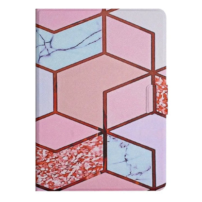 For iPad Pro 11 (2024) Case Card Holder Stand Marble Pattern Tablet Leather Shell