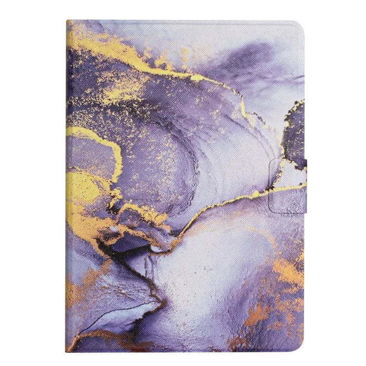 For iPad Pro 11 (2024) Case Card Holder Stand Marble Pattern Tablet Leather Shell