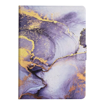 For iPad Pro 11 (2024) Case Card Holder Stand Marble Pattern Tablet Leather Shell