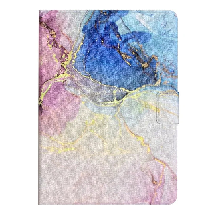 For iPad Pro 11 (2024) Case Card Holder Stand Marble Pattern Tablet Leather Shell