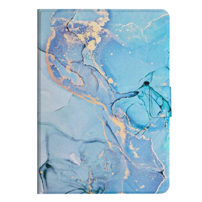 For iPad Pro 11 (2024) Case Card Holder Stand Marble Pattern Tablet Leather Shell