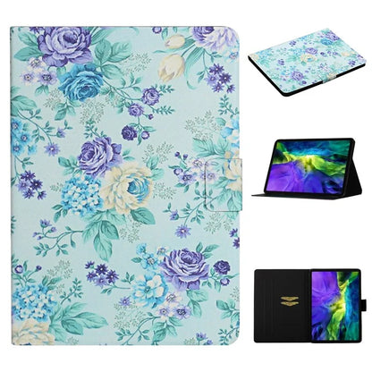 For iPad Pro 11 (2024) PU Leather Cover Pattern Printing Tablet Stand Case with Card Slots