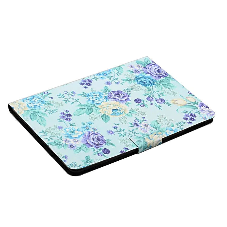 For iPad Pro 11 (2024) PU Leather Cover Pattern Printing Tablet Stand Case with Card Slots