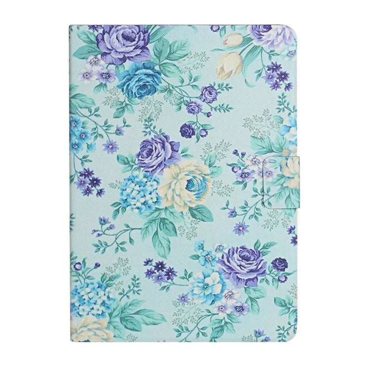 For iPad Pro 11 (2024) PU Leather Cover Pattern Printing Tablet Stand Case with Card Slots