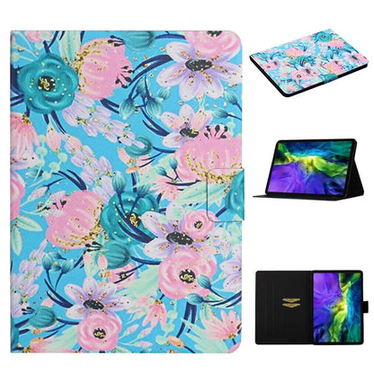 For iPad Pro 11 (2024) PU Leather Cover Pattern Printing Tablet Stand Case with Card Slots
