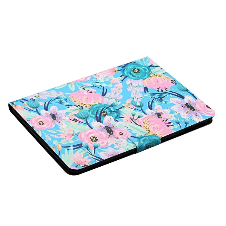 For iPad Pro 11 (2024) PU Leather Cover Pattern Printing Tablet Stand Case with Card Slots
