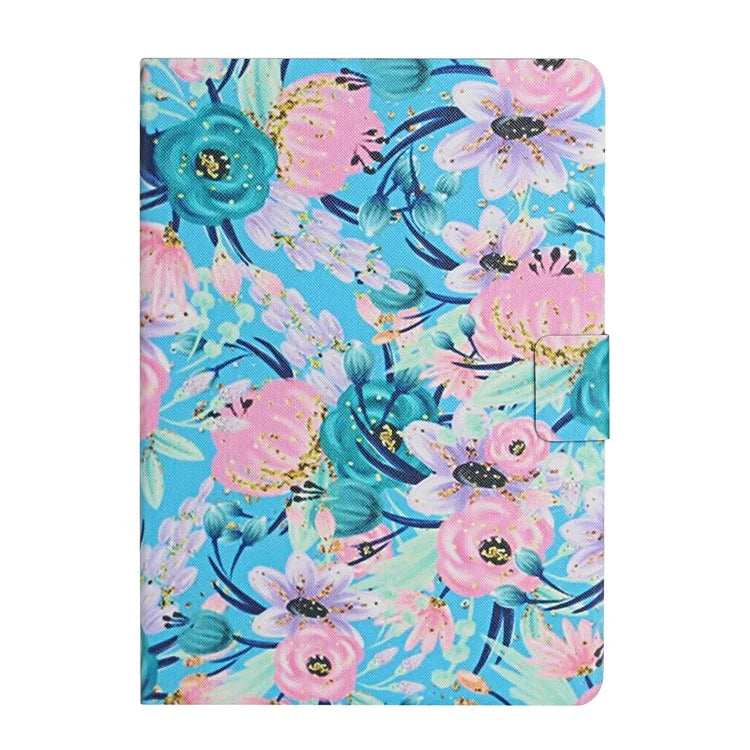 For iPad Pro 11 (2024) PU Leather Cover Pattern Printing Tablet Stand Case with Card Slots