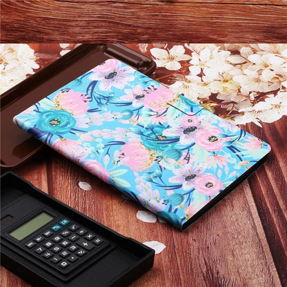 For iPad Pro 11 (2024) PU Leather Cover Pattern Printing Tablet Stand Case with Card Slots