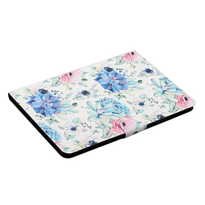 For iPad Pro 11 (2024) PU Leather Cover Pattern Printing Tablet Stand Case with Card Slots