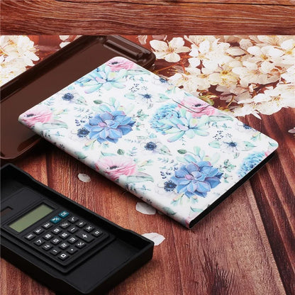 For iPad Pro 11 (2024) PU Leather Cover Pattern Printing Tablet Stand Case with Card Slots