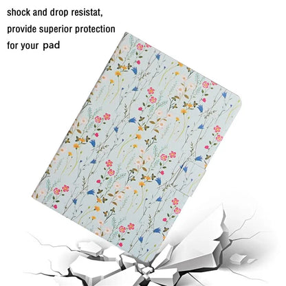 For iPad Pro 11 (2024) PU Leather Cover Pattern Printing Tablet Stand Case with Card Slots