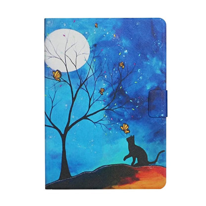 For iPad Pro 11 (2024) Cover Pattern Printing PU Leather Card Holder Tablet Case