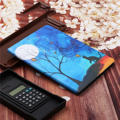 For iPad Pro 11 (2024) Cover Pattern Printing PU Leather Card Holder Tablet Case