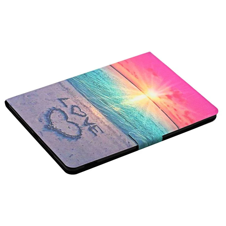 For iPad Pro 11 (2024) Cover Pattern Printing PU Leather Card Holder Tablet Case