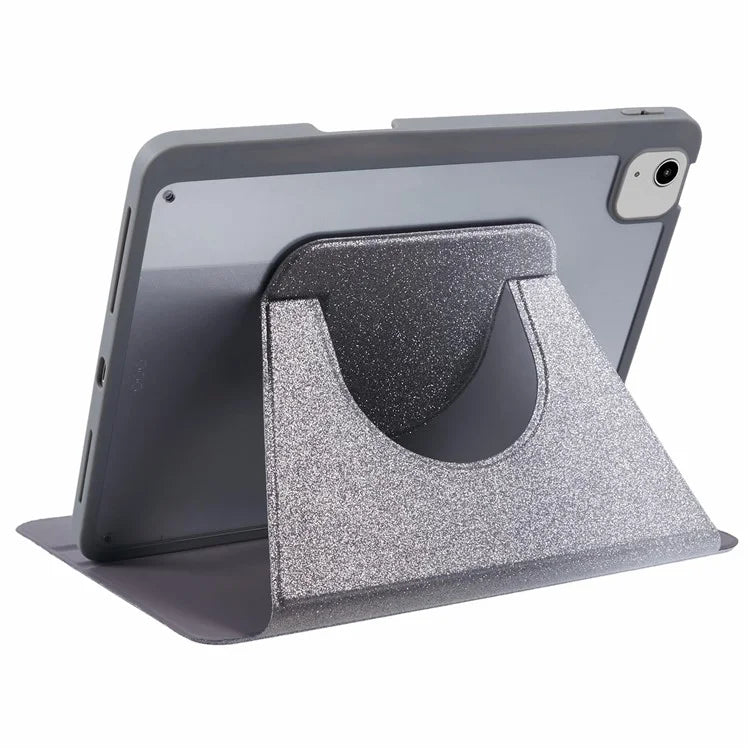 For iPad 10.9 (2022) Case Glitter Powder Gradient Color PU Leather Tablet Cover with Detachable Design