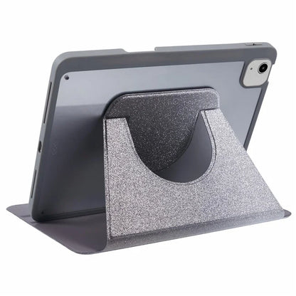 For iPad 10.9 (2022) Case Glitter Powder Gradient Color PU Leather Tablet Cover with Detachable Design
