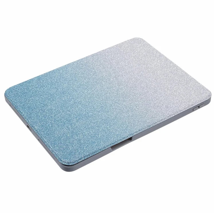 For iPad 10.9 (2022) Case Glitter Powder Gradient Color PU Leather Tablet Cover with Detachable Design