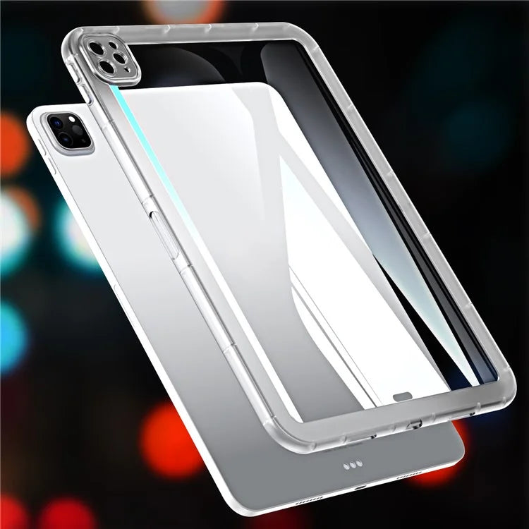 For iPad Pro 11 (2024) Case Transparent TPU Anti-Scratch Tablet Cover