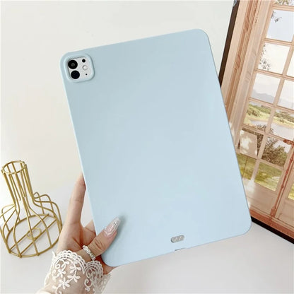 For iPad Pro 13 (2024) Case Skin-Touch TPU Anti-Scratch Tablet Cover