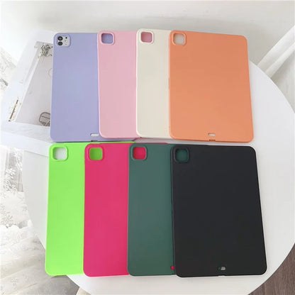 For iPad Pro 13 (2024) Case Skin-Touch TPU Anti-Scratch Tablet Cover