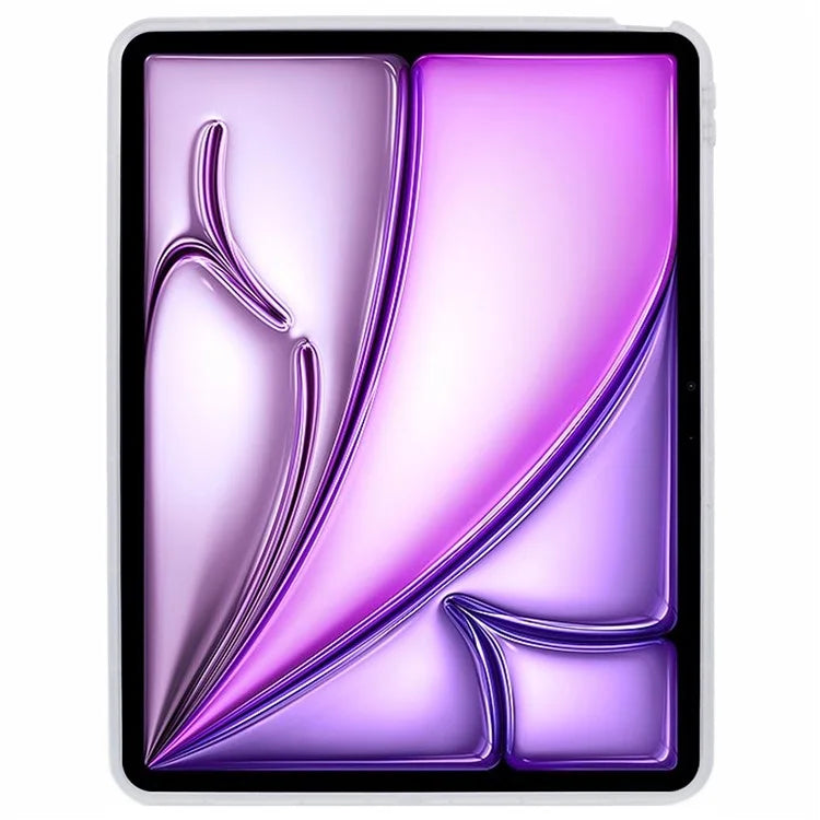 For iPad Air 13 (2024) Case Soft TPU Clear Transparent Back Tablet Cover