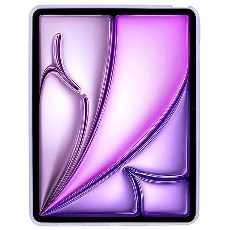 For iPad Air 13 (2024) Case Soft TPU Clear Transparent Back Tablet Cover