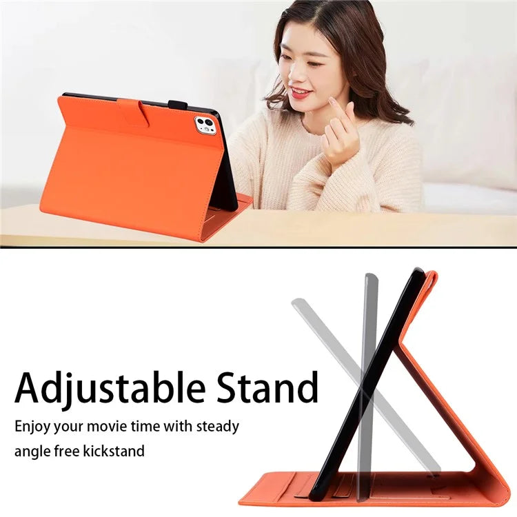 For iPad Pro 13 (2024) Case Tablet Stand Leather Cover Card Slots Animal Pattern