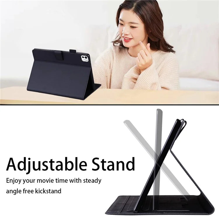 For iPad Pro 11 (2024) Stand Case Animal Pattern Leather Tablet Cover with Card Slots