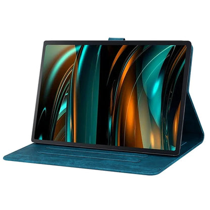 For Lenovo Tab M11 Plus / Tab K11 Plus Case Leather Stand Tablet Cover Flower Cat Card Slots